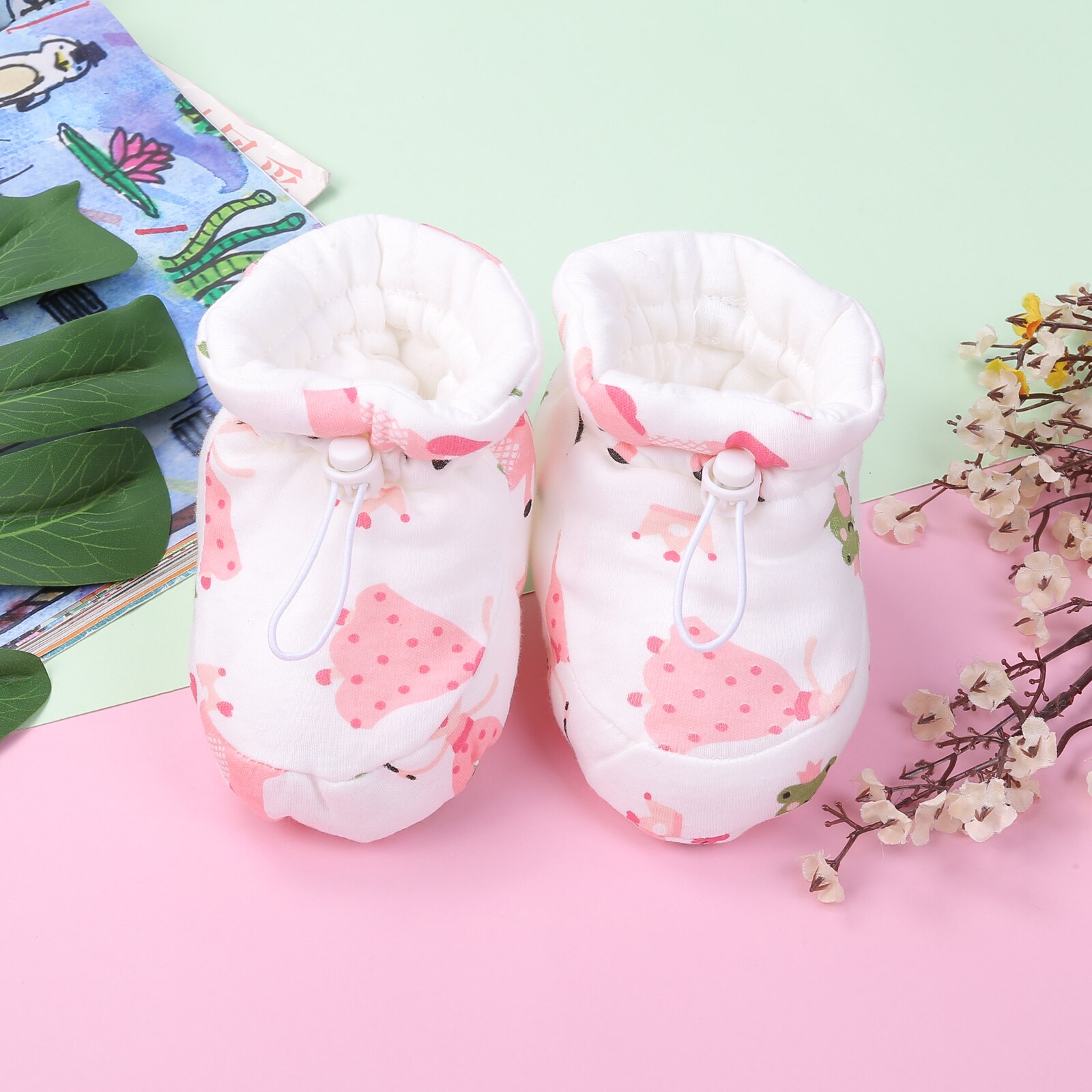 Emmababy Pasgeboren Baby Booties Leuke Gedrukt Winter Slippers Zachte Zool Toddle Eerste Wandelaars Wieg Schoenen: 011