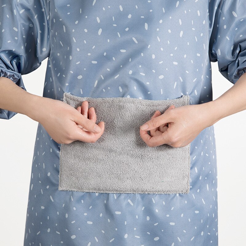 Tela para el hogar, delantal para limpiar a mano, Algodón puro, de cocina y cocina, mono a prueba de aceite
