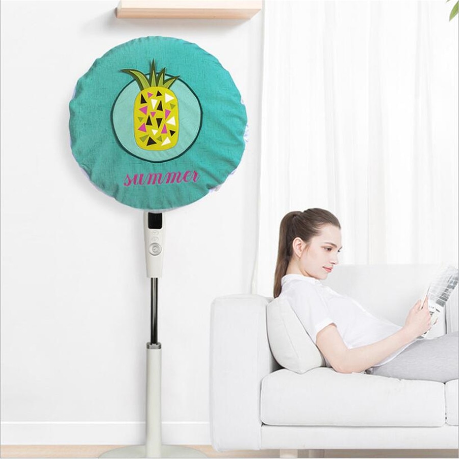 Doek Algemene Fan Cover All-inclusive Cirkel Elektrische Ventilator Beschermkap Tafel Fan Set Vloer Fan Stofkap Hand borduurwerk