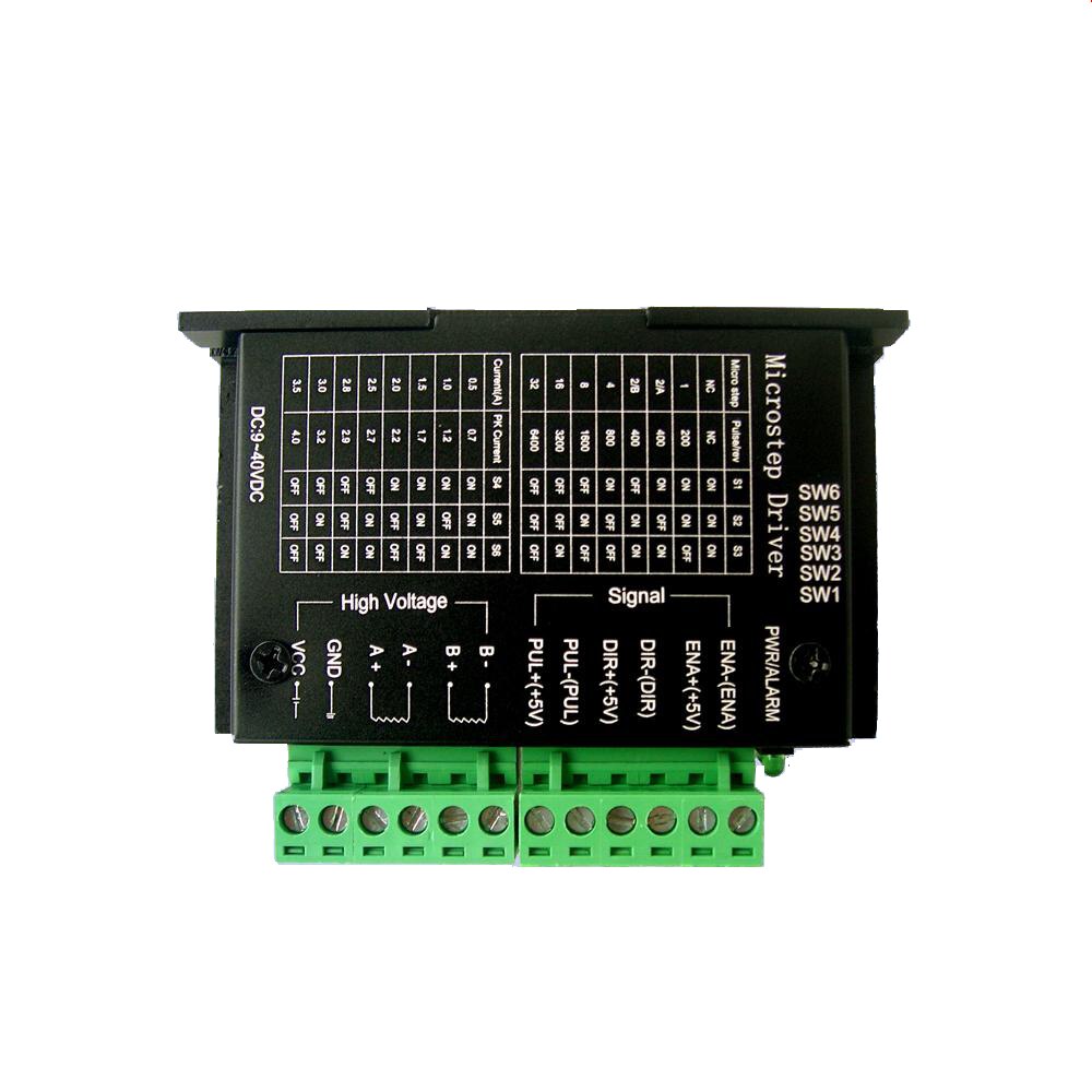 Controlador de Motor paso a paso actualizado, TB6600 Nema 23 Nema 34 42/57/86 Nema17 4A DC9-40V, 1 eje, máquina de grabado CNC de Motor paso a paso