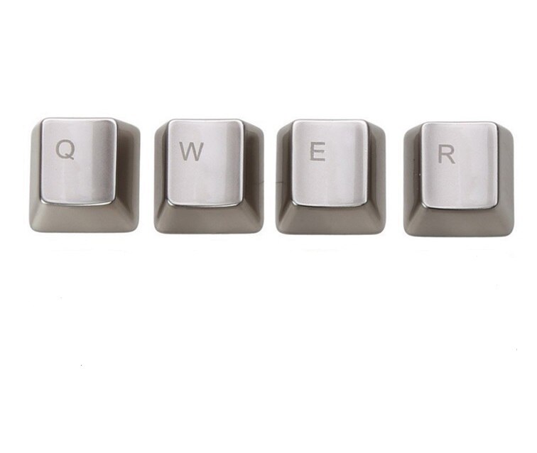 Metal Keycap QWERASDF 8 Key Cap For Cherry MX Switches And Kailh Switches Mechanical Keycaps: QWER key