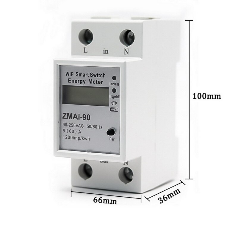 Sonoff  r2, 60-80a energiemeter monitor draadloze wifi-schakelaar met tijdsdeelfunctie afstandsbediening smart home