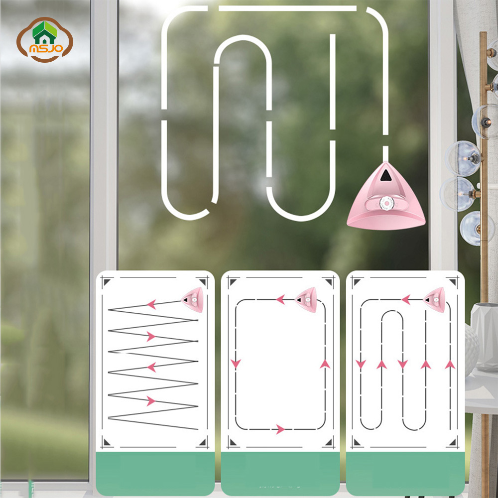 MSJO Magnetic Brush For Windows Magnet Clean Adjustable Magnetic Glass For Windows Wash Magnet Window Cleaner Magnetic Glasses