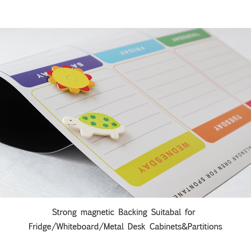 Planejador mensal semanal magnético a5 quadro branco seco apagar placa para calendário geladeira adesivos apagáveis mensagens de memorando agenda diária
