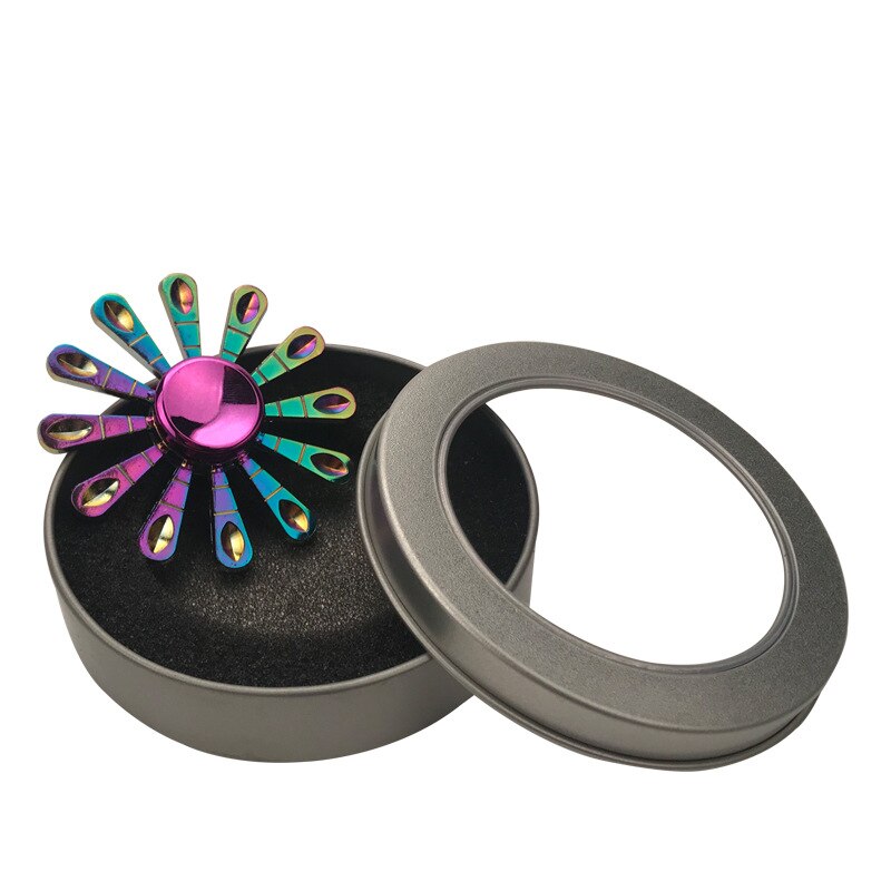 Dito Ruotare Giroscopio Mini Colorato A Mano Spinner Metallo Capretto/Adulto Giocattoli di Decompressione Anti-Stress Mitigatore di Barretta Spinners Manufatti