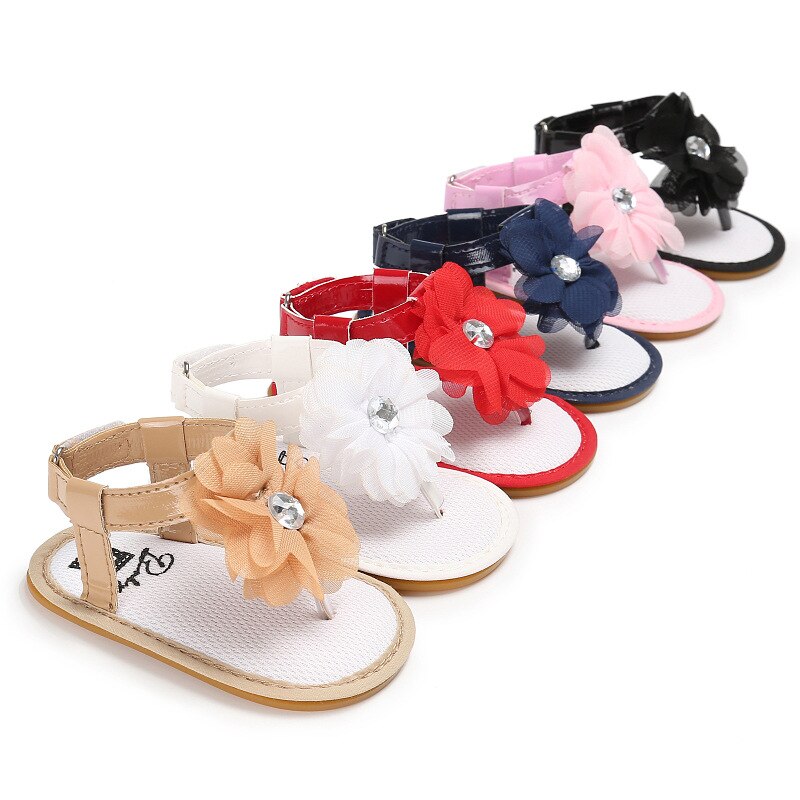 Brand Summer Newborn Baby Girl Sandals Flower Soft Sole Baby Shoes Prewalker Summer Princess Sandals for Girls