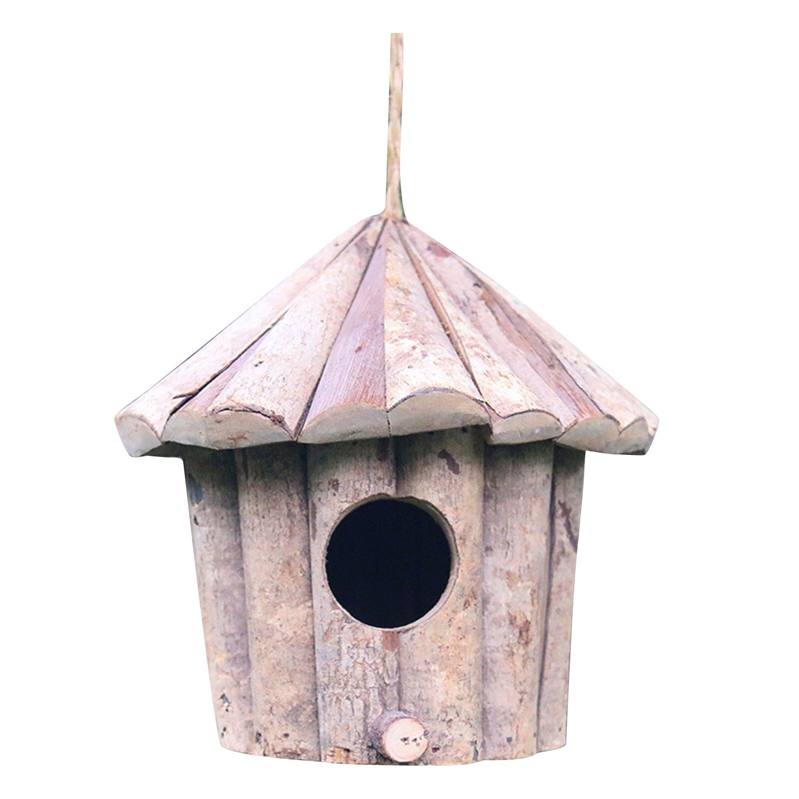 F# Wooden Bird House Nesting Box Hanging Bird Nests Home Garden Decoration Outdoor Nest Bird House Garden Decoration Pet House
