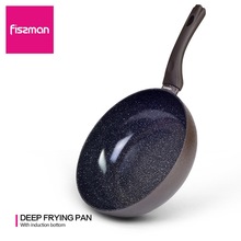 Fissman sort marmor keramisk belægning non-stick aluminium stegepande 20-28cm ingen olie-røg brug til gas induktion komfur