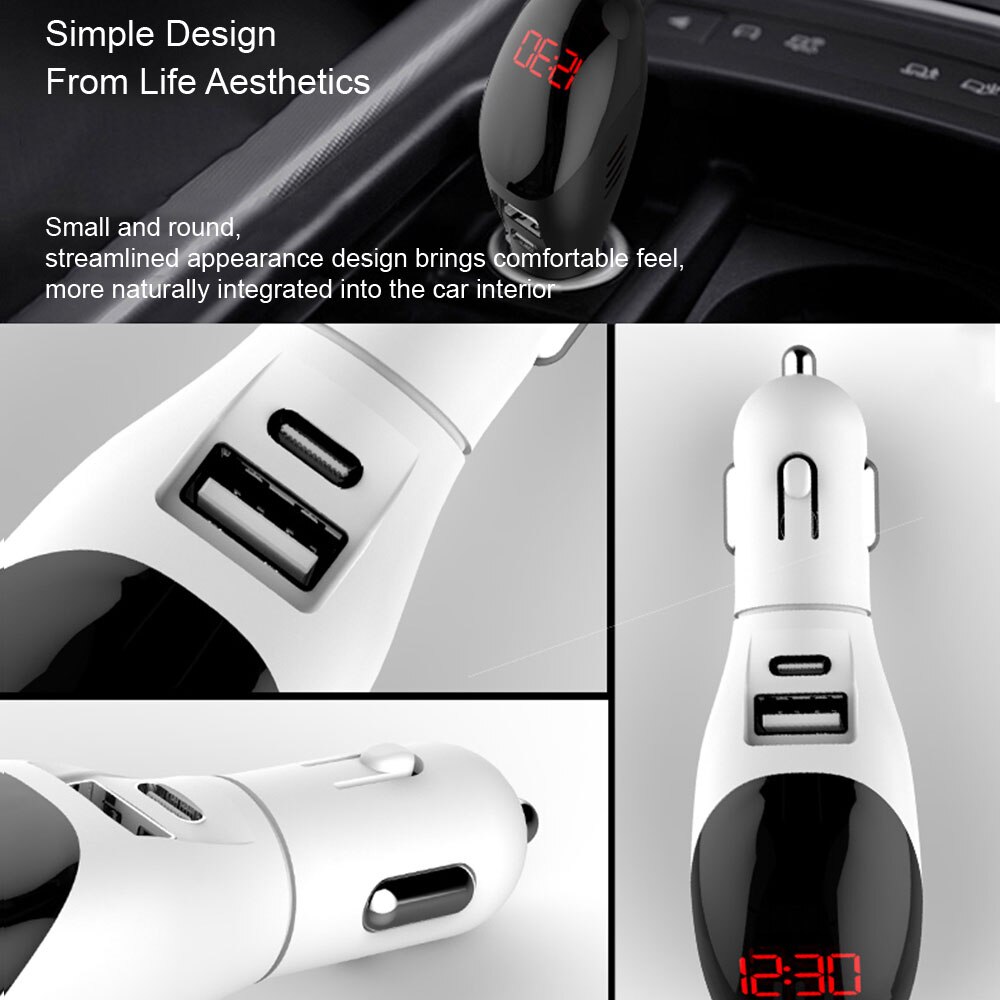 Auto Luchtreiniger en Autolader 2 in 1 Ionische Luchtreiniger Ionisator met 2 Usb-poort Smart Car Charger ionisator Cleaner Draagbare USB