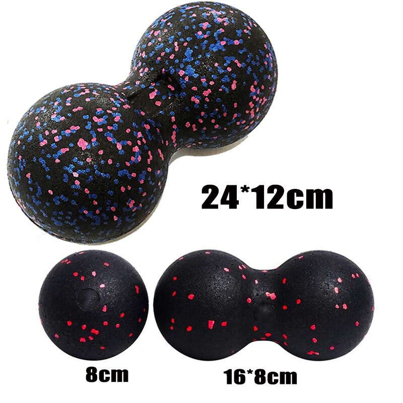 Fitness Ball Set High Density EPP Firm Peanut Massage Balls Lightweight for Myofascial Release Deep Tissue Therapy: 3pcs ball set 3