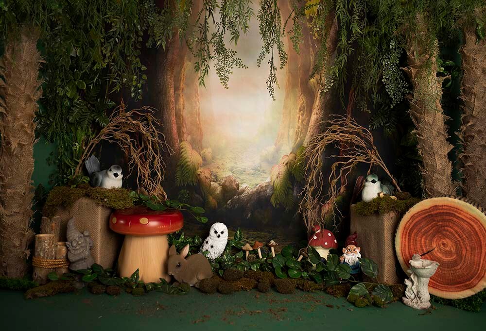 Photography Backdrops 1st Birthday Jungle Safari Forest Princess Photo Shoot Background Baby Shower Cake Smash Decor Studio Prop