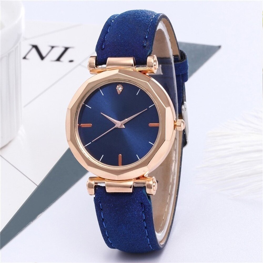 Luksus kvinder armbånd ure kvinder kjole kvinder dame ure læder bånd analog quartz armbåndsur