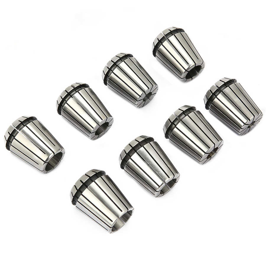 Spring Collet Chuck 8PCS Craftsman Manganese Steel ER32 Gripping for CNC Engraving Machine or Milling Lathe Tool