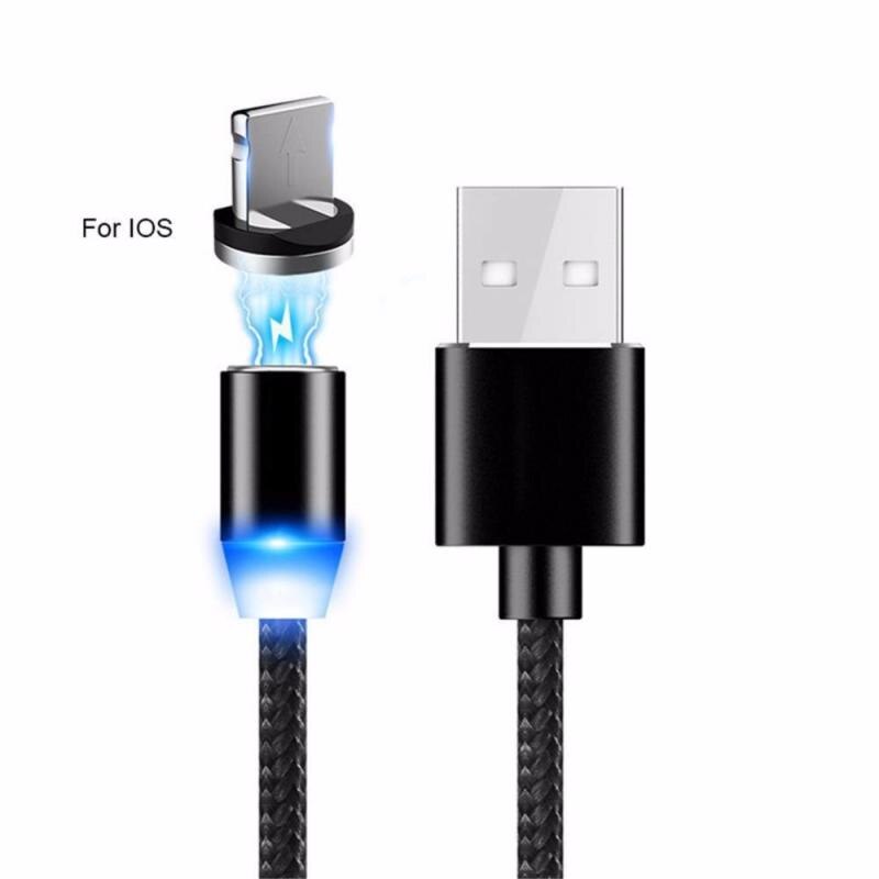 3in1 360 ° Magnetische Ronde Usb-kabel Snelle Opladen Magneet Charger Charge Micro Usb Kabel Mobiele Telefoon Kabel Usb koord: For IOS