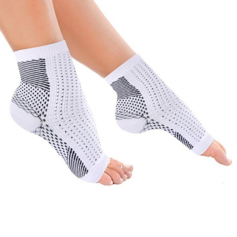 Foot-Angel Anti Fatigue Compression Sleeve Ankle Socks Brace Equipments