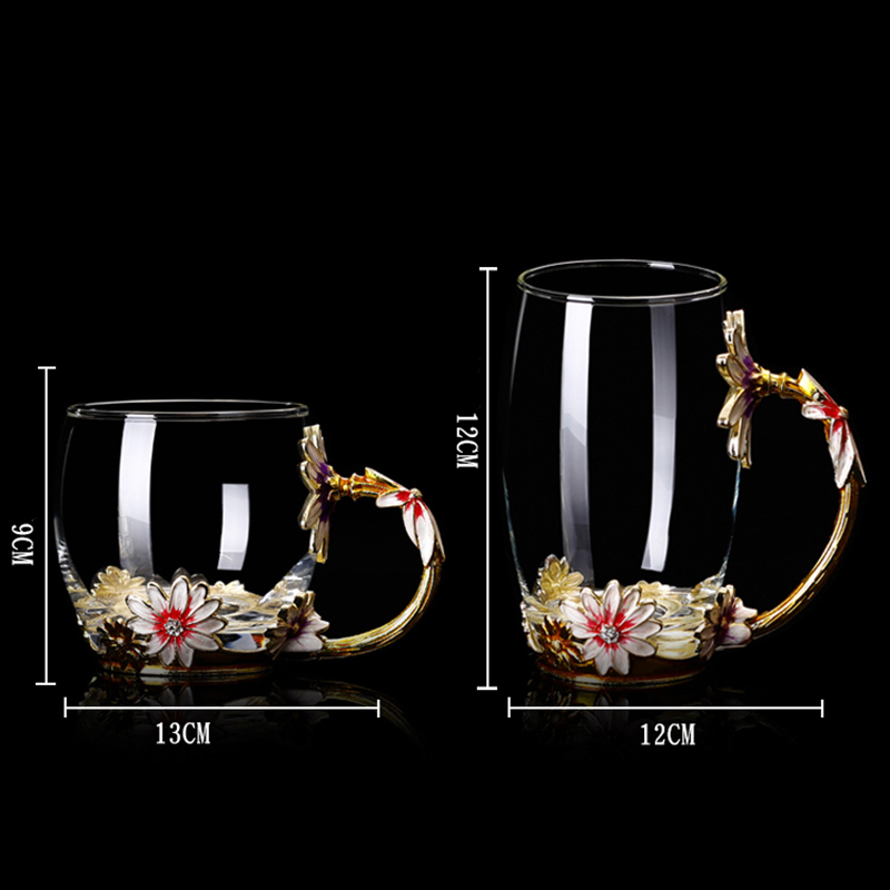Luksus særlige gennemsigtige krystal skære mønstre glas kop til vand te hjem drikkevarer bryllup