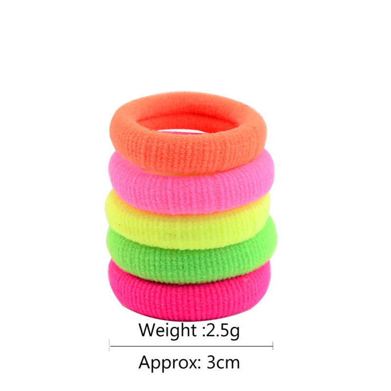 10 stks/partij Haaraccessoires Meisjes Kids Candy Kleur Elastische Haarbanden De Paardenstaart Houder Rubber Band Boutique Haar Tie 13 kleuren