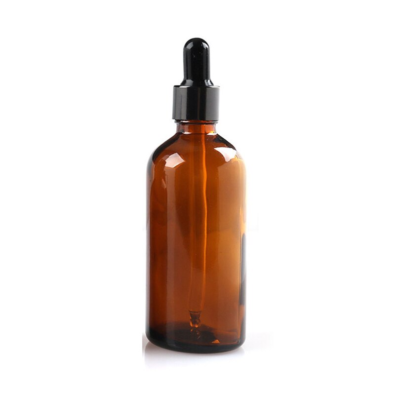 Amber Glass Dropper Bottle Empty Travel Bottle for Essential Oils: 100ml