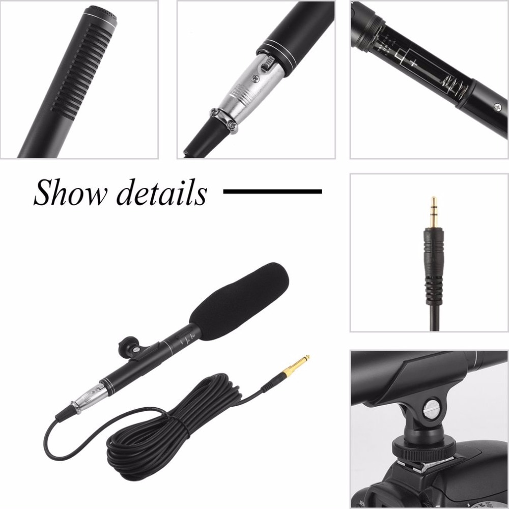 High Sensitivity Vioce Recording Broadcast Stereo Condenser Interview Uni-Ultra-Directional Microphone