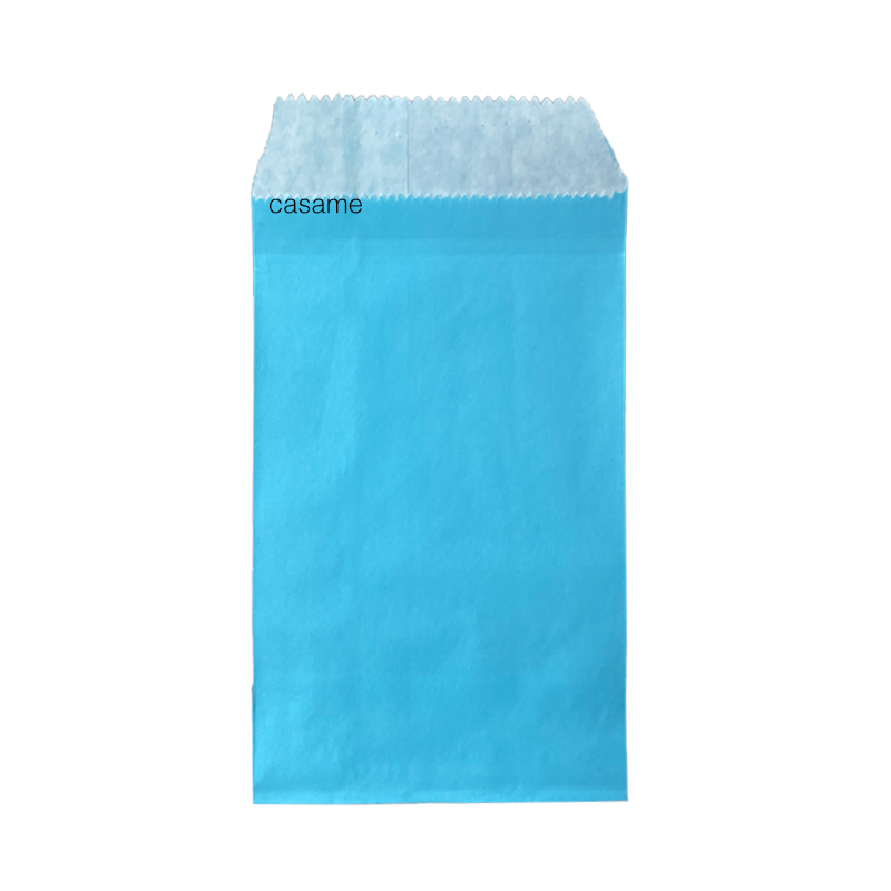 Mini pochette multicolore de couleur Pure, sacs en papier Kraft, cartes d'invitation de fête de mariage, sac en papier pour invités