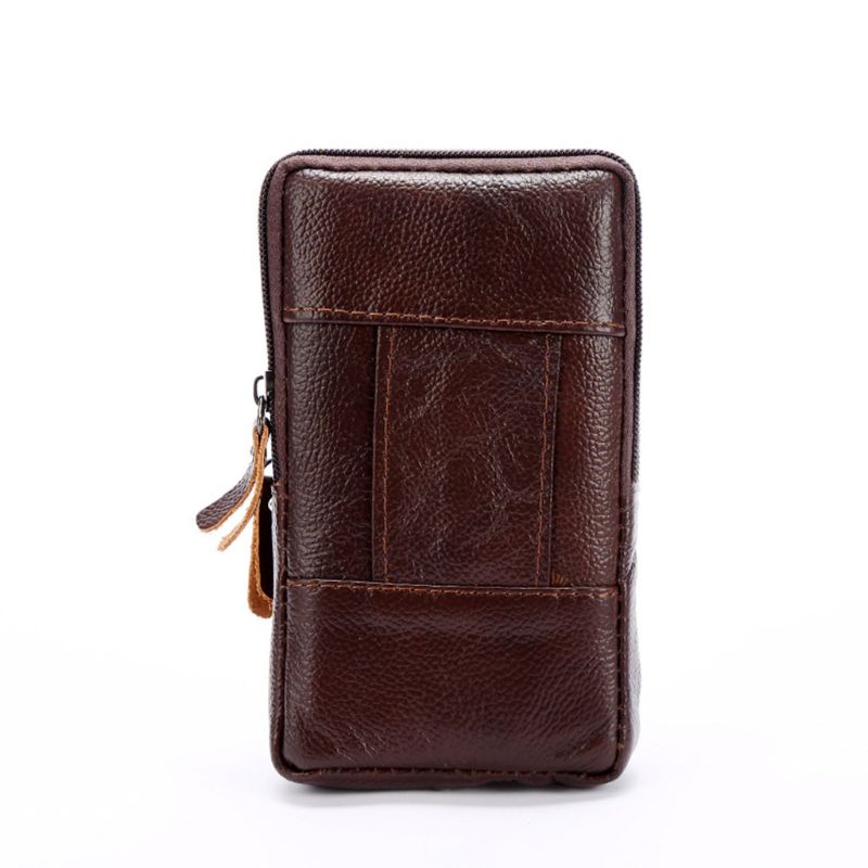 2020 bolsa de cintura de couro vintage bolsa de telefone cinto hip loop coldre carteira carry caso esporte bolsa para homem