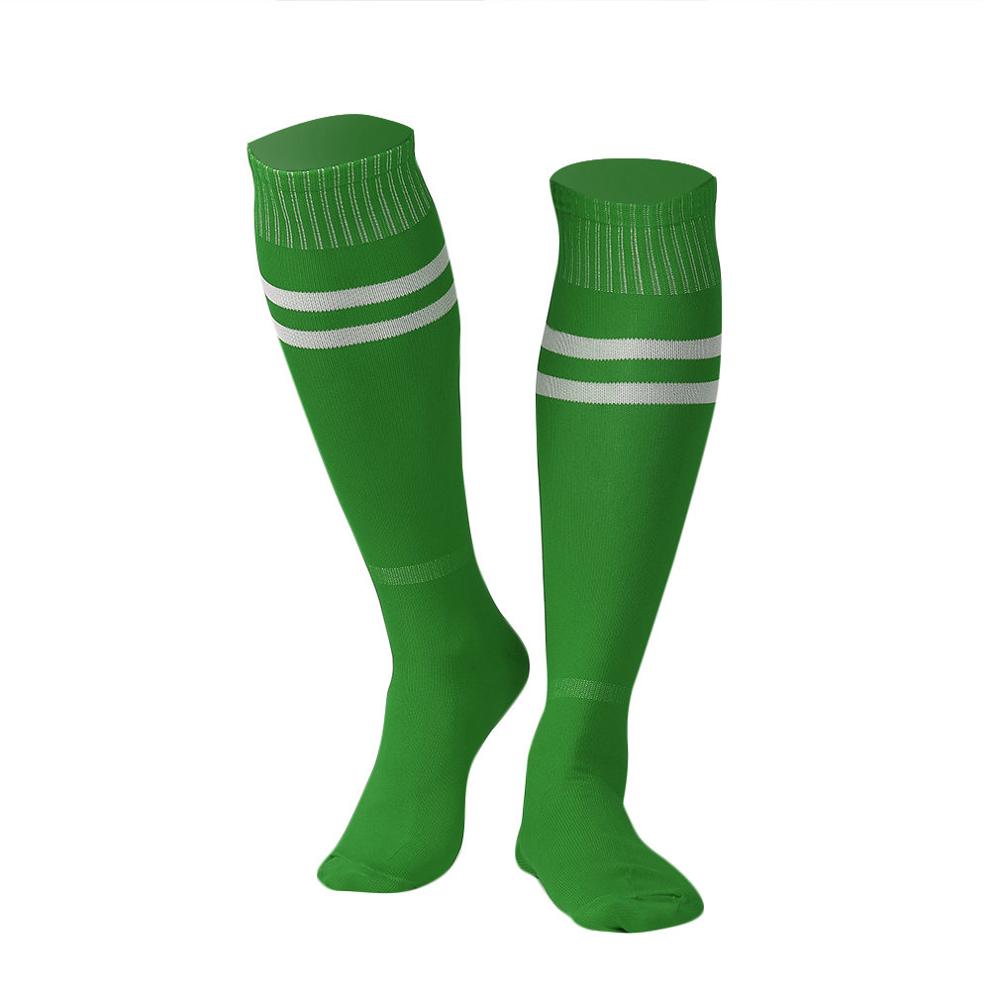 1 par sportssokker knæbensstrømper fodbold baseball fodbold over knæ ankel mænd kvinder sokker: Grøn