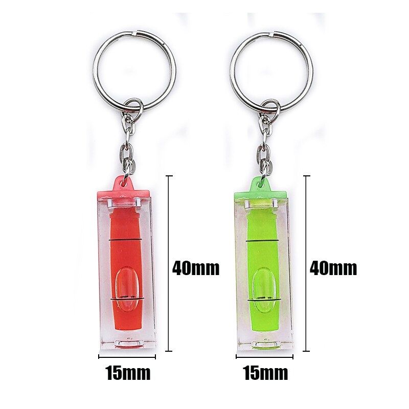 Junejour diy mini waterpas waterpas zeer nauwkeurige inclinometer vloeistofniveau-indicator met sleutelhanger