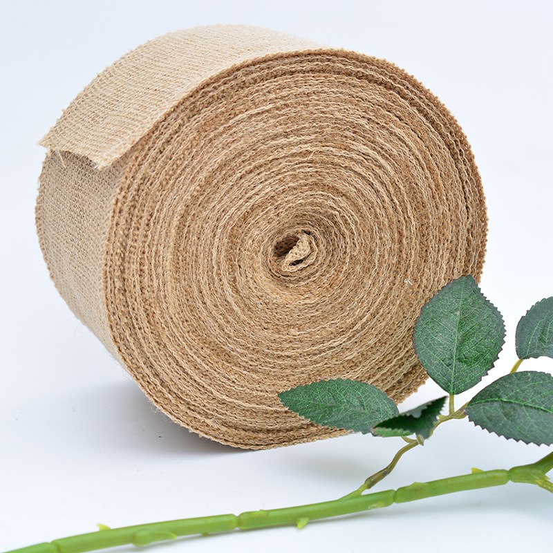 1-10Meters/Roll Natural Jute Burlap Lace Hessian Hemp Ribbon Vintage Rustic Wedding Party Christmas Decor DIY Crafts Packag