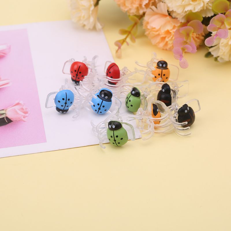 10 pakke sød mariehøne orkidé klip havestængler stilke vinstokke vokser opretstående befæstelse bundet cymbidium klips plantestængel støtte klips