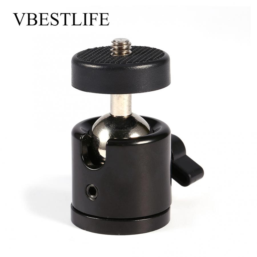 VBESTLIFE Mini 360 Swivel Rotatable 1/4'' Screw Ball Head Tripod Mount Ballhead Stand Bracket Portable for DSLR Camera