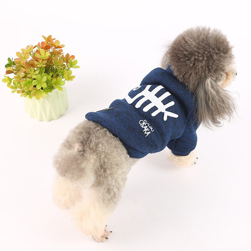 Primavera Pet Roupas de Inverno do filhote de Cachorro quente Pet Peixe Imprimir Casaco Camisola Para Cães Pequenos Roupas Chihuahua Poodle Bulldog Francês York