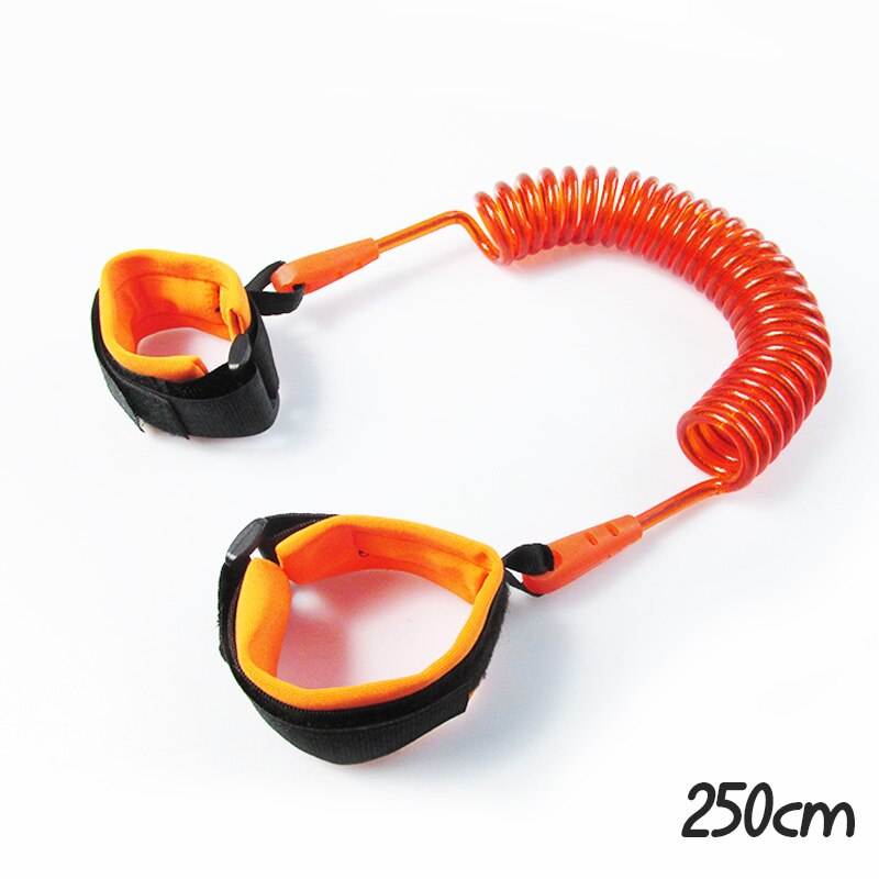 Lasten Toddler Valjaat Turvavyö Ranneke Anti-kadonnut 250cm/200cm/150cm Puuvilla: 250cm oranssi