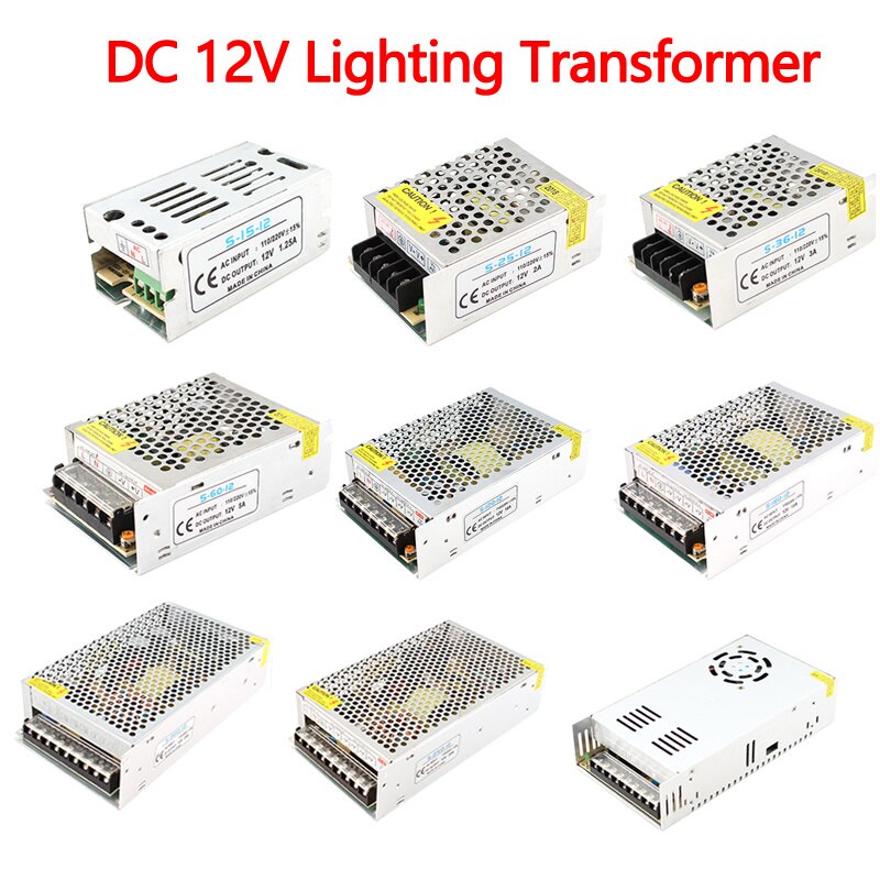 Beleuchtung Transformator Netzteil 12V 1,25 A 2A 3A 5A 6,5 A 8,5 A 10A 12,5 EINE 15A 16,5 EINE 20A 25A 30A LED-treiber Für LEDs