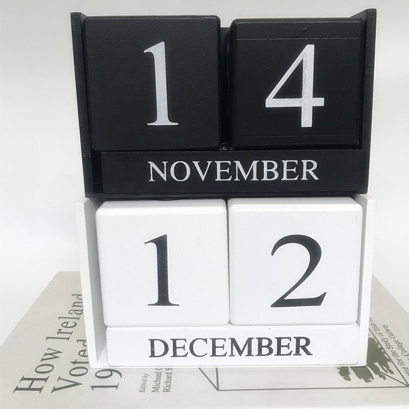 Eeuwigdurende Kalender - Houten Zonnewijzer - Fotografie Props - Woondecoratie Ornamenten