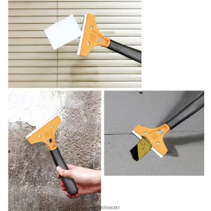 FreeShip Multi-Purpose Mini Tile Floor Scraper Set with Protective Blade Cover ,5 pcs Extra Blades Home Cleaning Tool