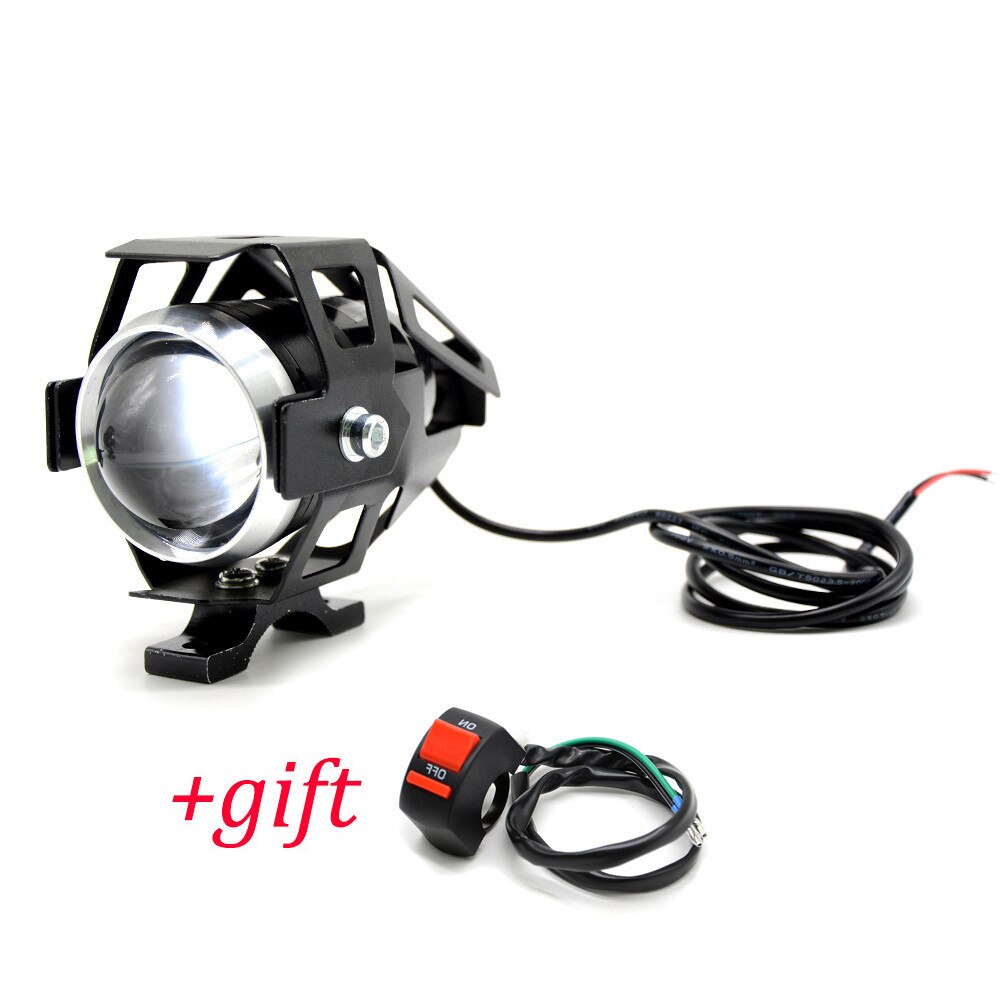 Faros delanteros LED para motocicleta foco de luz Led para motocicleta, 12V, para Kawasaki VERSYS 650 1000 300X KLZ1000 W800 Cafe: 1 piece Black