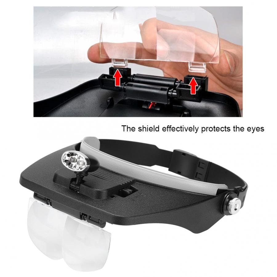 Lupa de apicultura LED, lentes de espejo con aumento para Apicultura en movimiento y Apicultura