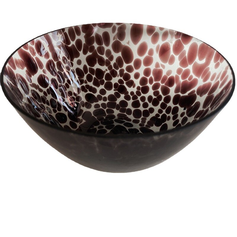 European-Style Leopard Spot Water Cup Cocktail Glass Handmade Goblet Hotel Ornaments
