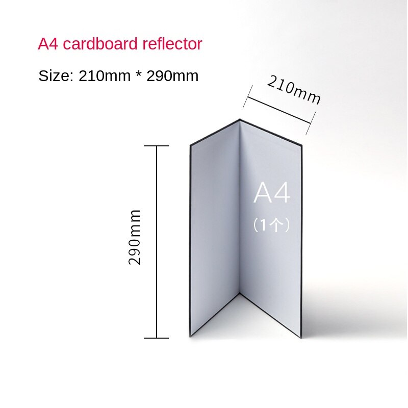 A3/A4 Reflector Photography Backdrops Collapsible Cardboard Photo Studio Props Fill Light White Black Gold Photozone Background: A4