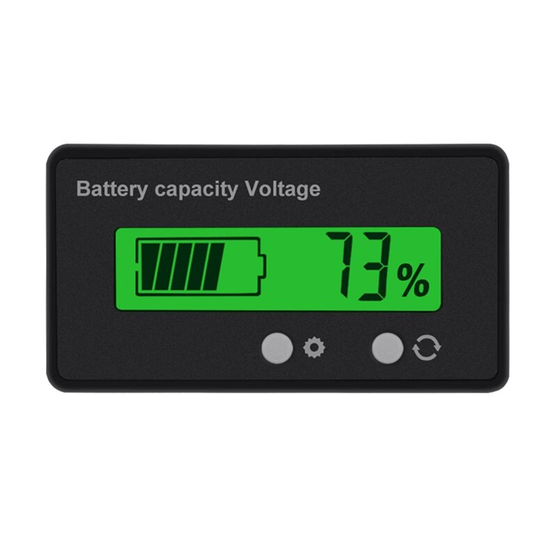 Moniteur De Batterie DC Avec Alarme - 12V à 72V - Mesure Capacité Et Tension - Neuf Générique