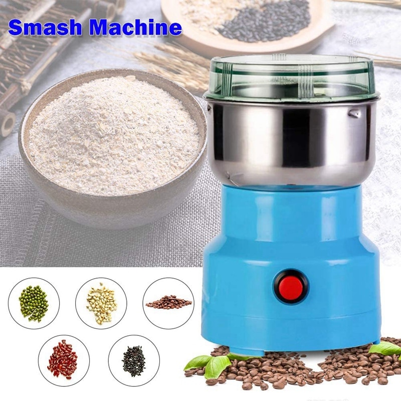 Multifunction Smash Machine Portable Electric Cereals Grain Grinder Mill Spice Grinding Tool for Nut Coffee Bean Us Plug
