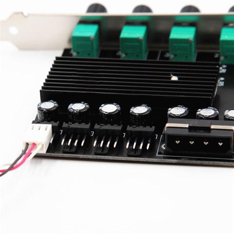 Computer PC Cooling Radiator Systeem 4 Kanaals 3 pin 4 pin Cooler Fan RPM Speed Controller w/PCI Slot achterste Beugel voor fan 12 v