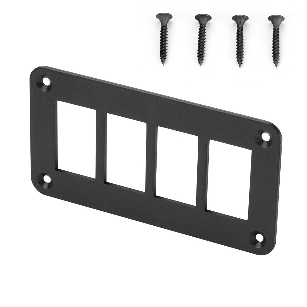 Panel de interruptor basculante de aluminio de 2/3/4/5 vías, soporte de carcasa para ARB Carling Narva, piezas de interruptores, tipo barco: 4 WAY