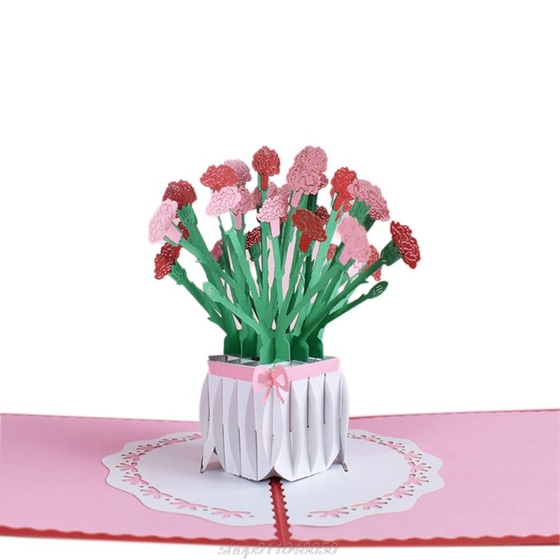 3D Pop-Up Flower Floral Greeting Card for Birthday Mothers Father's Day Graduation Wedding Anniversary D10 20: 5