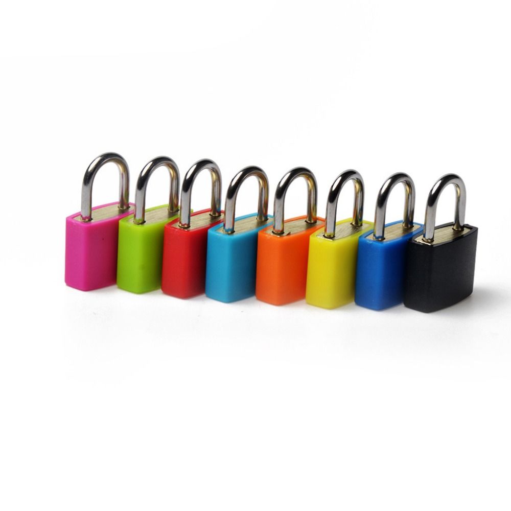23mm Small Mini Strong Steel Padlock Travel Suitcase Diary Lock Luggage Anti-Theft Security Padlocks with 2 Keys