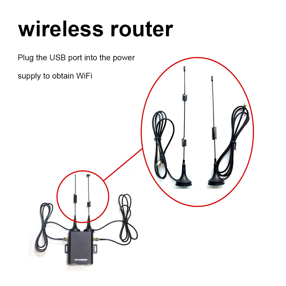 4G LTE WiFi Router H927-EU/USA Industrial Grade SIM Card Router 150Mbps with External Antenna Support 16 WiFi Users for Outdoor