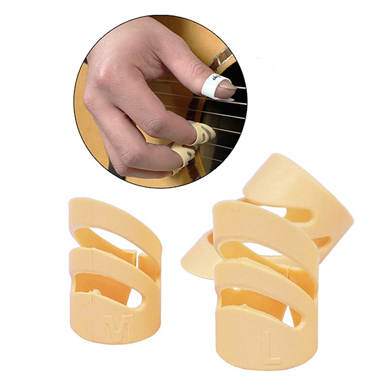 3 uds. Púas de guitarra eléctrica acústica ukelele dedo índice púas Alaska púa guitarra instrumento de cuerda accesorios M