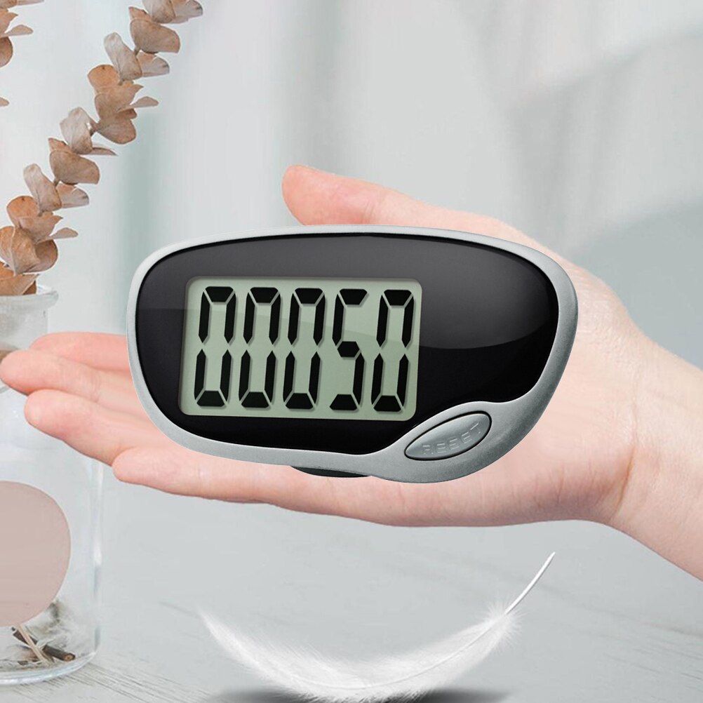 Walking Step Counter 3D Digital Accurate Step Counter with LCD Display Clip for Men Women Kids