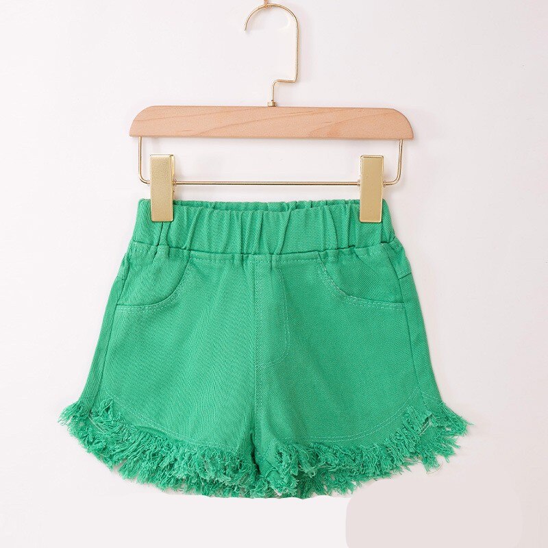Bébé fille été Shorts filles coton jean rose Denim pantalon court pour filles enfants enfants pantalons bas enfant en bas âge