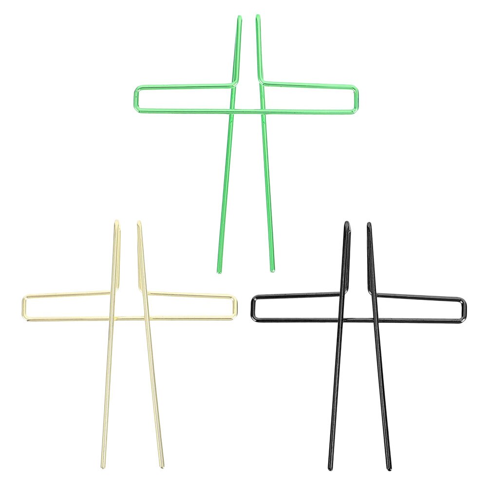 3Pcs Manual Page Fixing Clip Steel Book Page Anchor Book Page Holder: Default Title